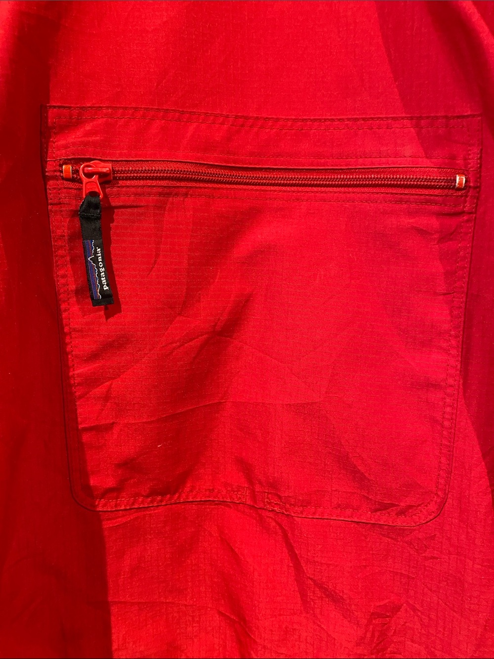 Patagonia Vintage 1997 Jacket Red Packable Windbreaker Pullover Anorak - Picture 6 of 16